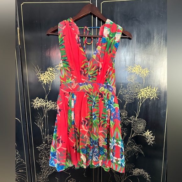 Pink flower print dress - Picture 1 of 2